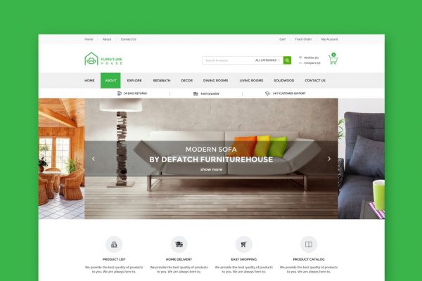 Furniture House - eCommerce Shop HTML Template