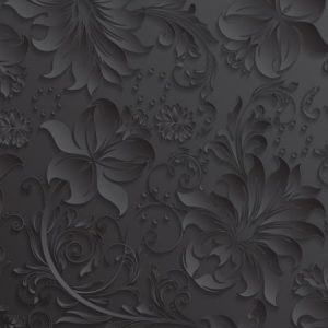 Gray Paper Cut Flowers Pattern Background