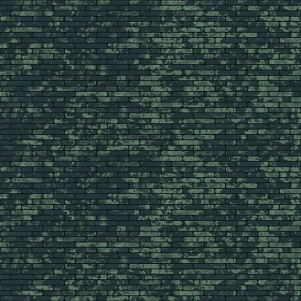Green Dirty Brickwall Texture Background