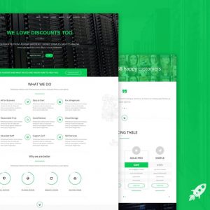 Green Flip - One Page Theme Bootstrap 3