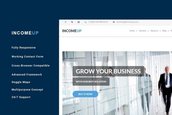 IncomeUp – Multi-purpose Business HTML Template