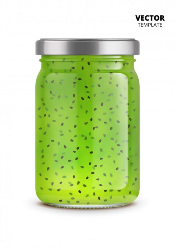 Jam jar glass mockup isolated (Turbo Premium Space)