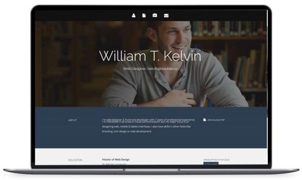 Kelvin – Resume HTML5 Template