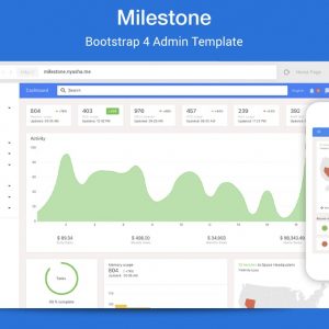 Milestone - Bootstrap 4 Admin Template