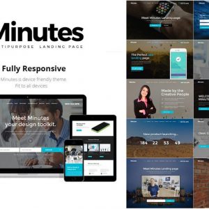 Minutes - Responsive Bootstrap Landing Page