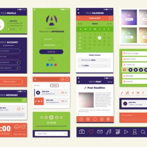 Mobile apps screen elements