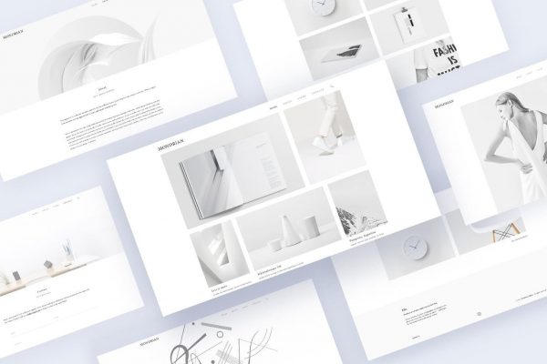 Mondrian VI - Minimal Blog and Store Template