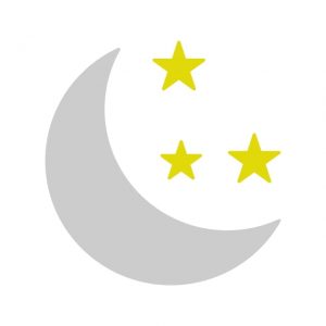 Moon Icon Creative Design Template