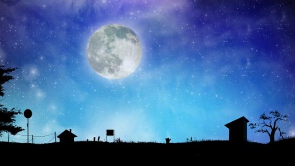 Night View Moon Starry Sky Night Illustration (Turbo Premium Space)