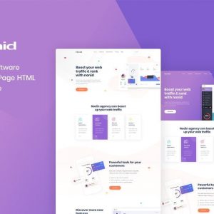 Nonid - SEO & Software Landing Page HTML Template