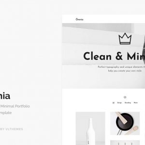 Omnia - Clean and Minimal Portfolio Template