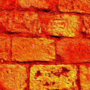Orange Brick Background Textures With A Yellow Shine