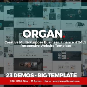 Organ - Multi-Purpose Business, Finance HTML5