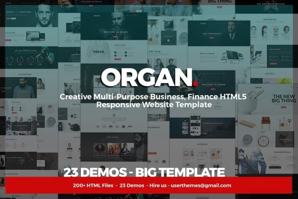Organ - Multi-Purpose Business, Finance HTML5