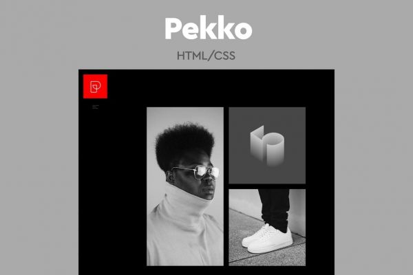 Pekko - Minimal Black HTML Template