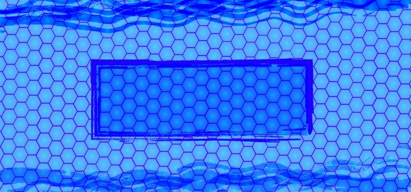 Simple Blue Honeycomb Pattern Background