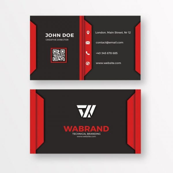 Red And Black Business Card (Turbo Premium Space)