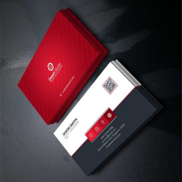 Red Elegant Corporate Card (Turbo Premium Space)