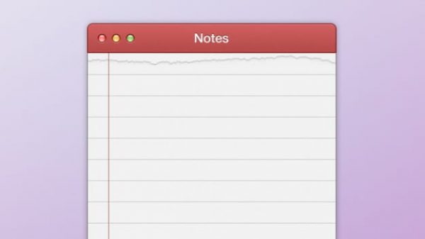 Red notepad user interface (Turbo Premium Space)