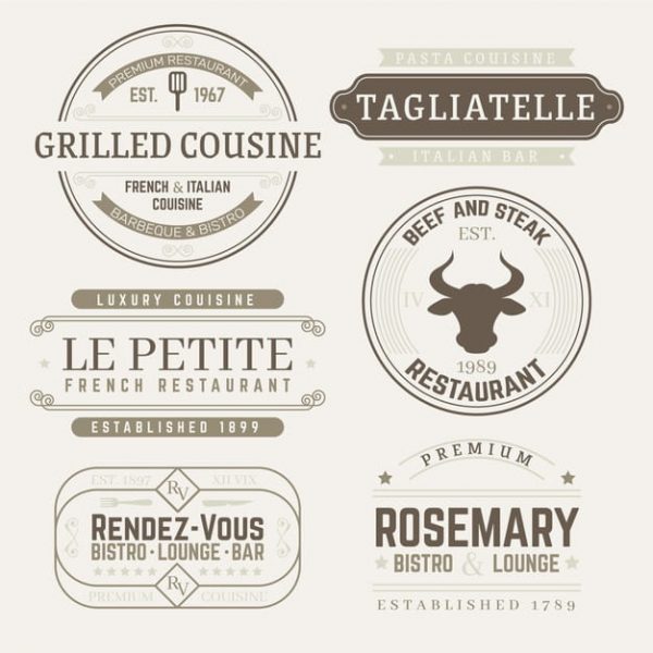 Restaurant retro logo templates pack.jpg