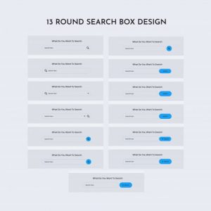 Round search web ui kit