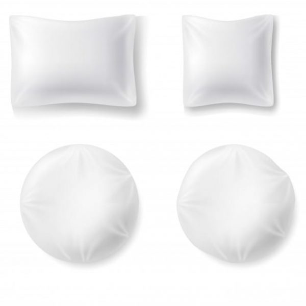 Set of mockup of a realistic pillows