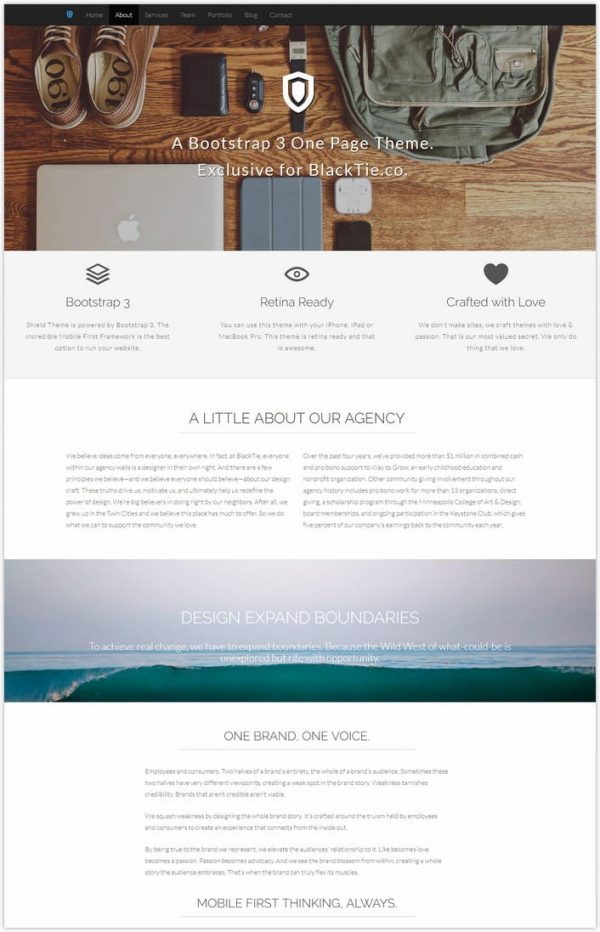 Shield – One Page Corporate Theme