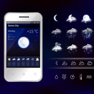 Smartphone mobile weather
