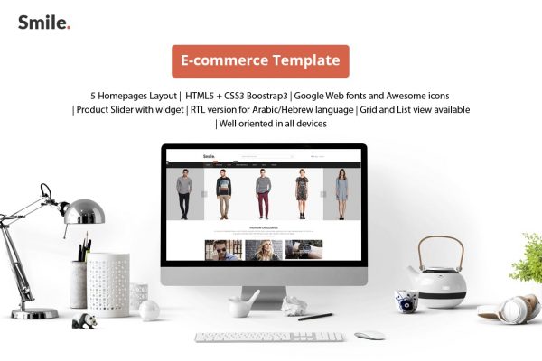 Smile - HTML E-commerce Bootstrap Template