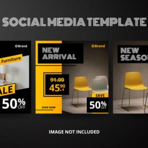 Social media post template collection