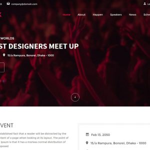 Sparrk – Event Bootstrap Template