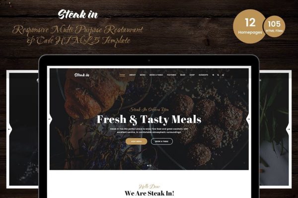 Steak In - Restaurant & Cafe HTML5 Template