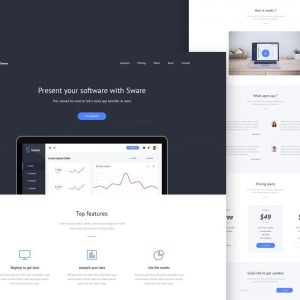 Sware SaaS & Software Landing HTML5 Page Template