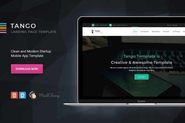 Tango - Responsive Multi-Purpose Landing Page