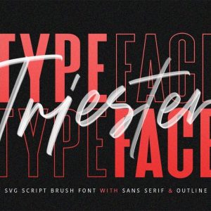 Triester SVG Brush Font Free Sans