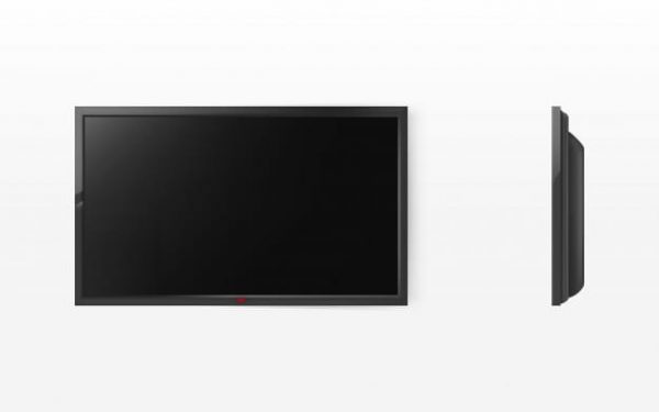 Tv screen, modern black lcd panel