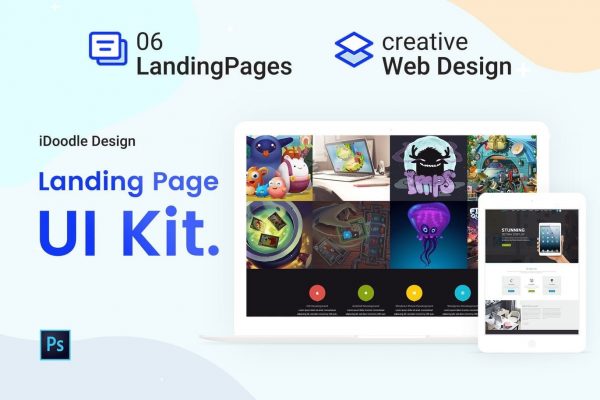 UI Kits Landing Pages & Web design Template