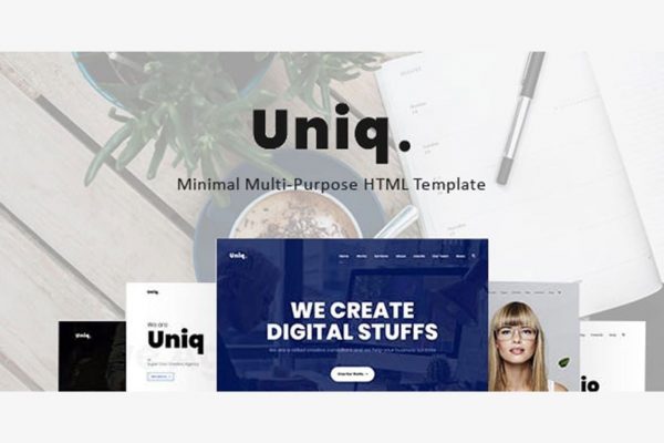 Uniq - Minimal Multipurpose Creative HTML Template