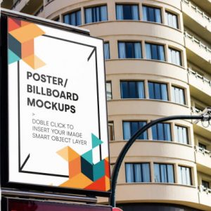 Urban billboard mockup