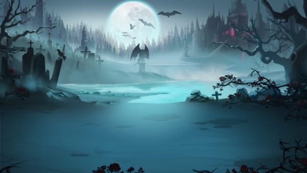 Vampire Cemetery Illustration (Turbo Premium Space)