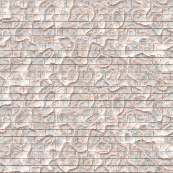 White Organic Brick Texture Background