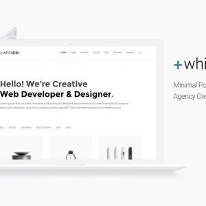 Whiteble - Minimal &Clean Portfolio, Agency, Shop