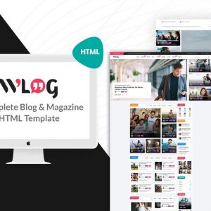 Wlog - Blog and Magazine HTML Template