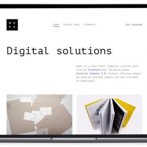 Work - Bootstrap Showcase HTML Template