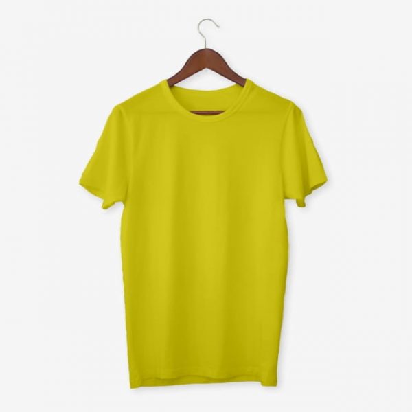 Yellow T Shirt Mockup