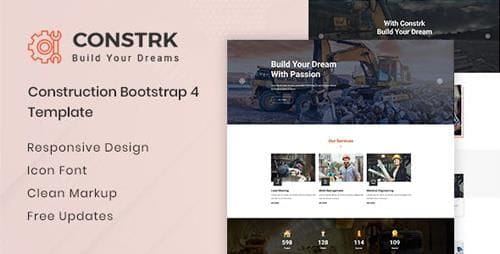 Constrk – Construction Bootstrap 4 Template