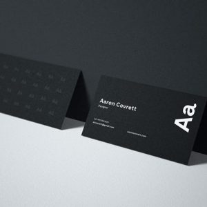 business card mockup GS