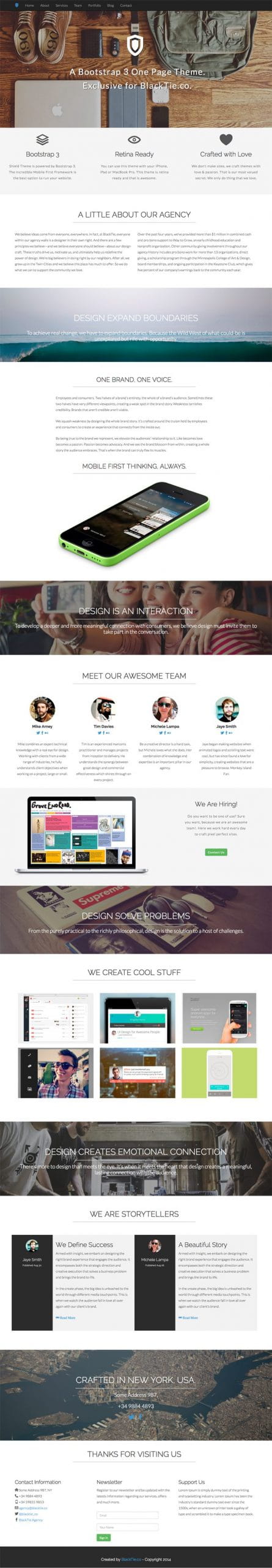 Shield – One Page Corporate Theme
