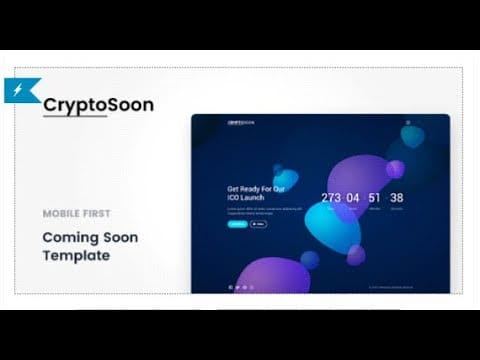 CryptoSoon - Coming Soon Template