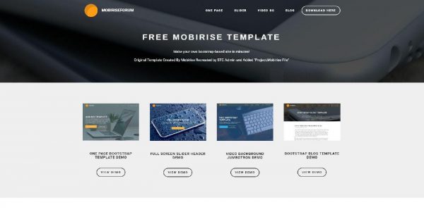 Mobirise Bootstrap Template